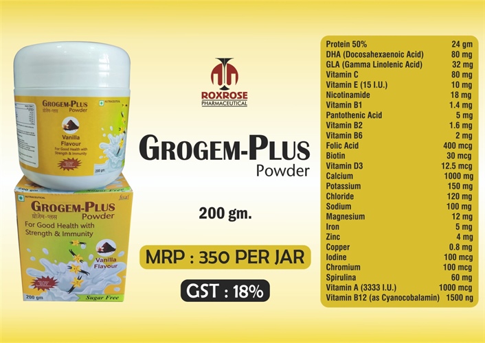 GROGEM-PLUS                 ( SUGAR FREE )